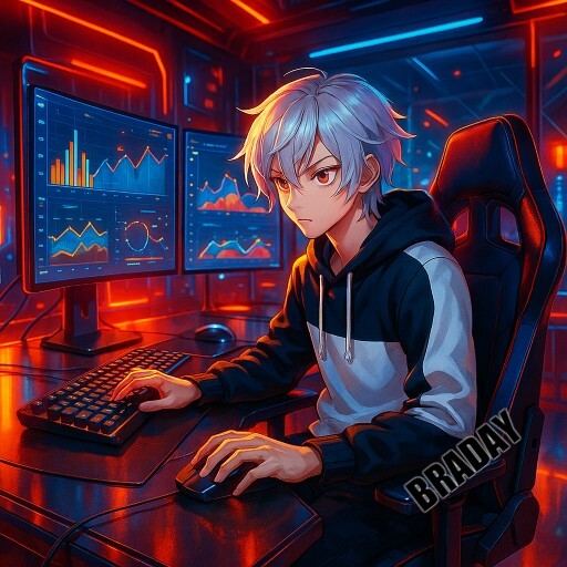 Imagem promocional da BRADAY mostrando a plataforma e suas vantagens